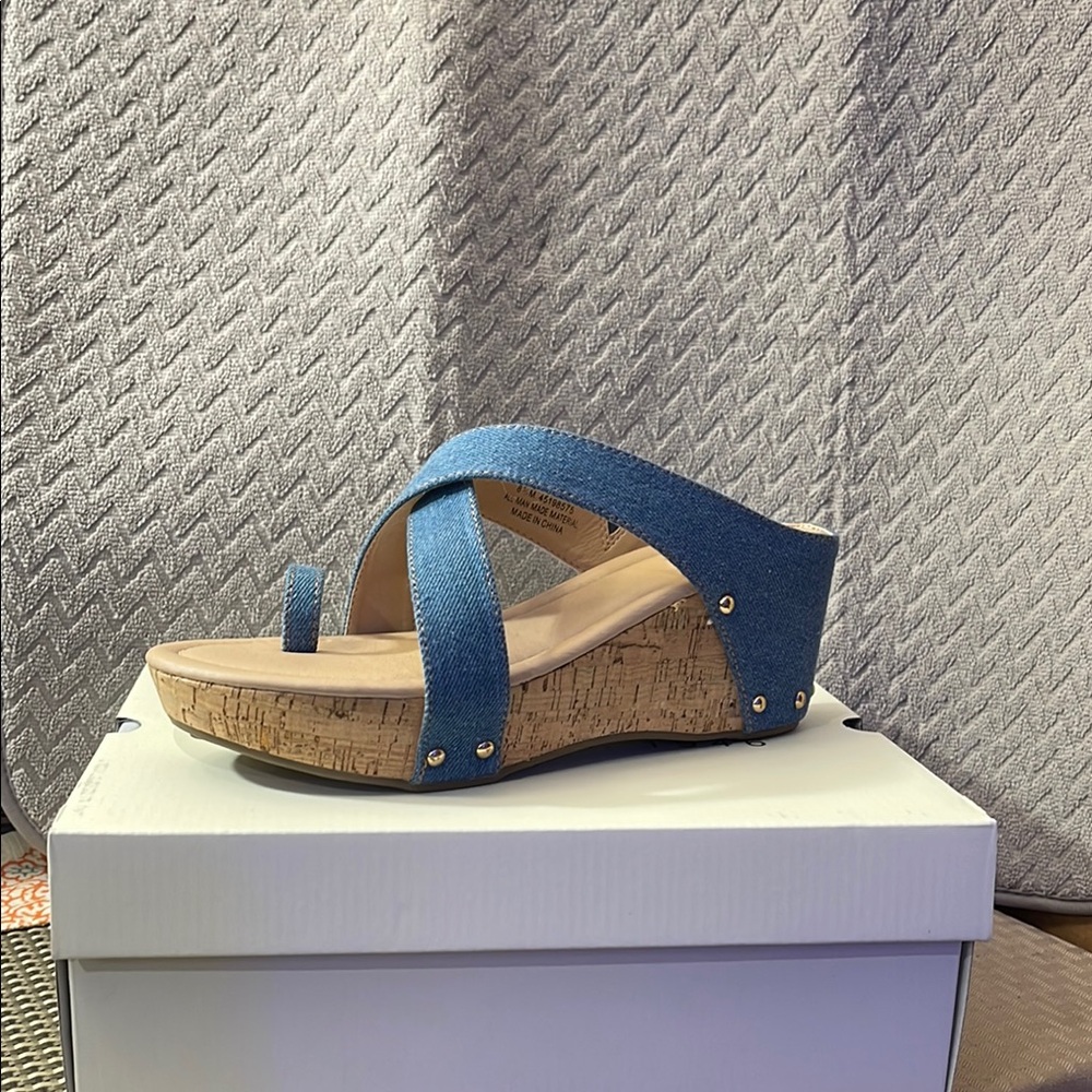 Cato Blue Wedges Sandal